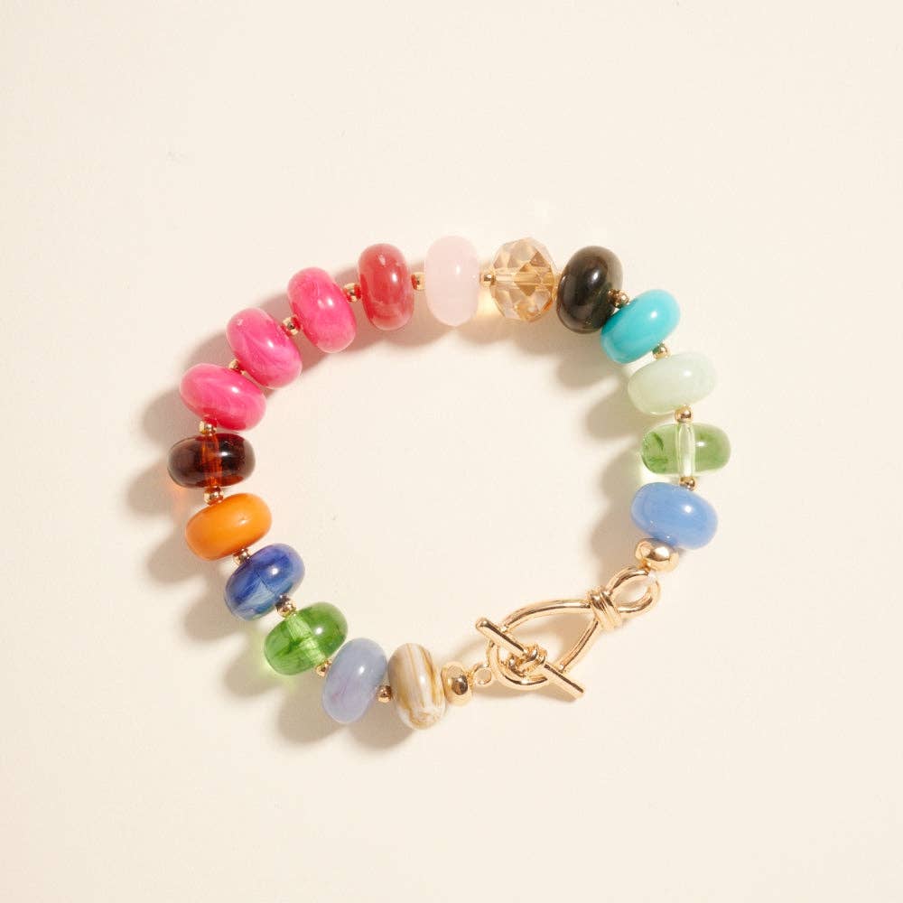 Ombre Beaded Stretch Bracelet