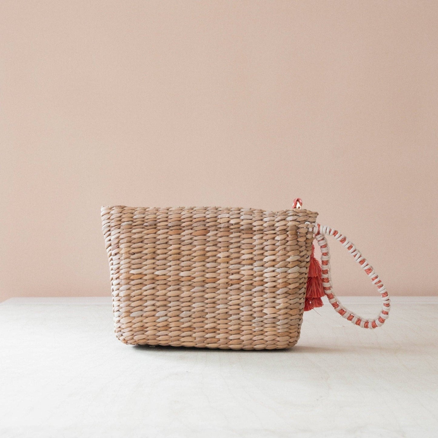 Mini Woven Pouch with Wristlet and Embroidered Lobster – Artisan Wristlet | LIKHÂ