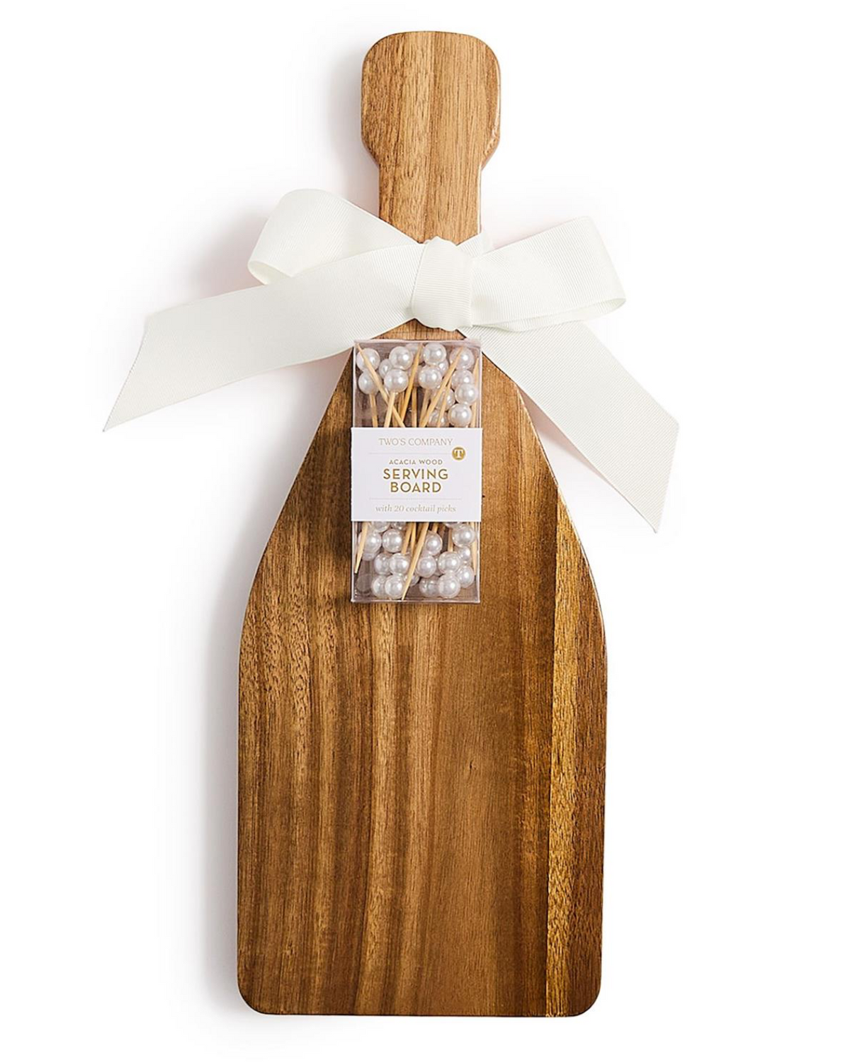 Two's Company Champagne Bottle Serving Board