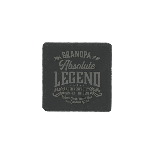 Grandpa Slate Coaster