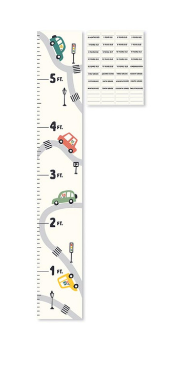 On the Go Baby Growth Chart with Stickers