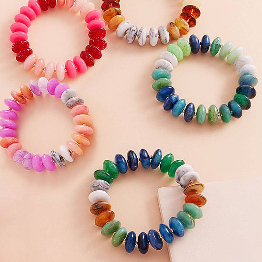 Ombre Beaded Stretch Bracelet
