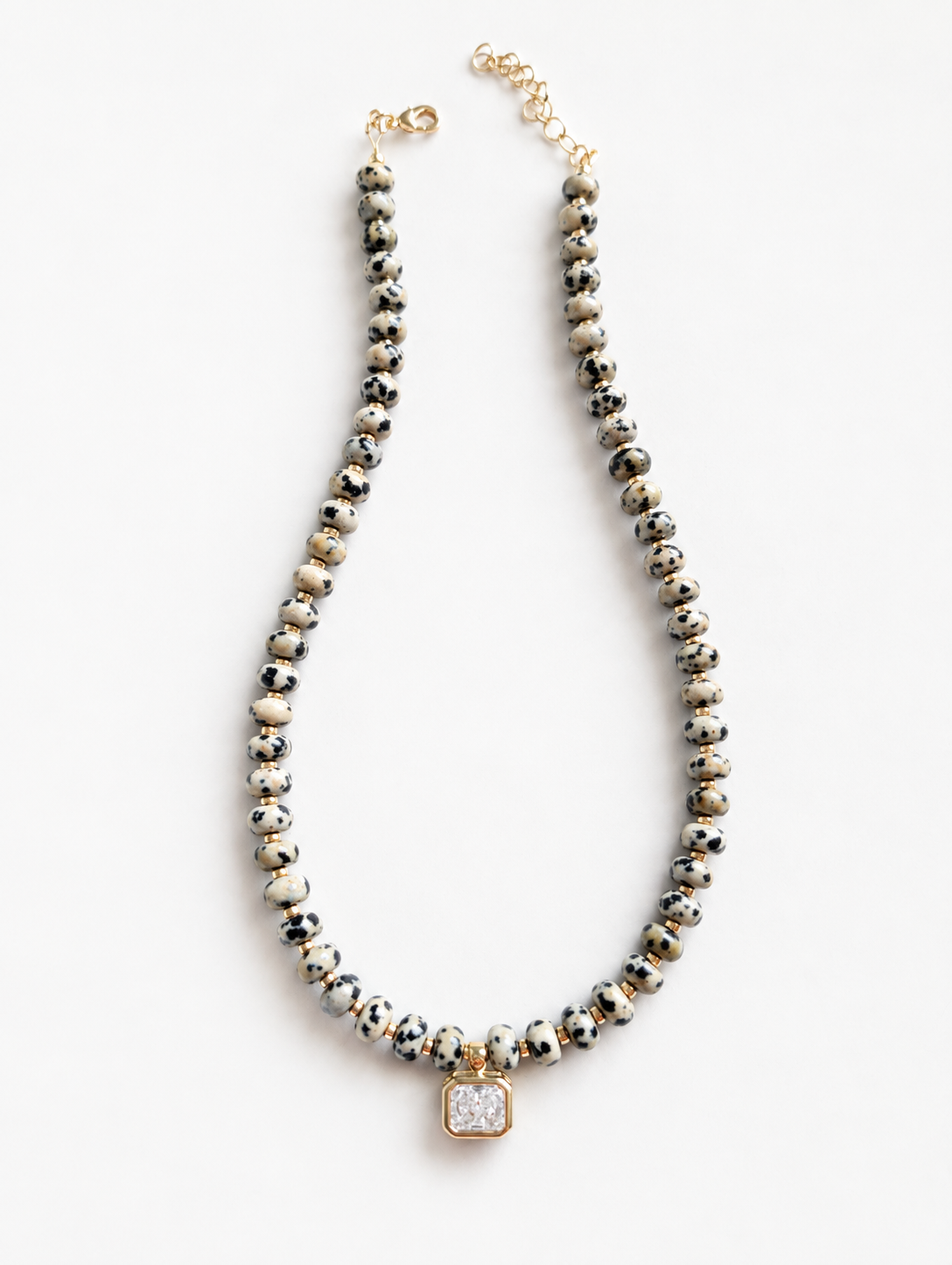 Spotted Stone Necklace