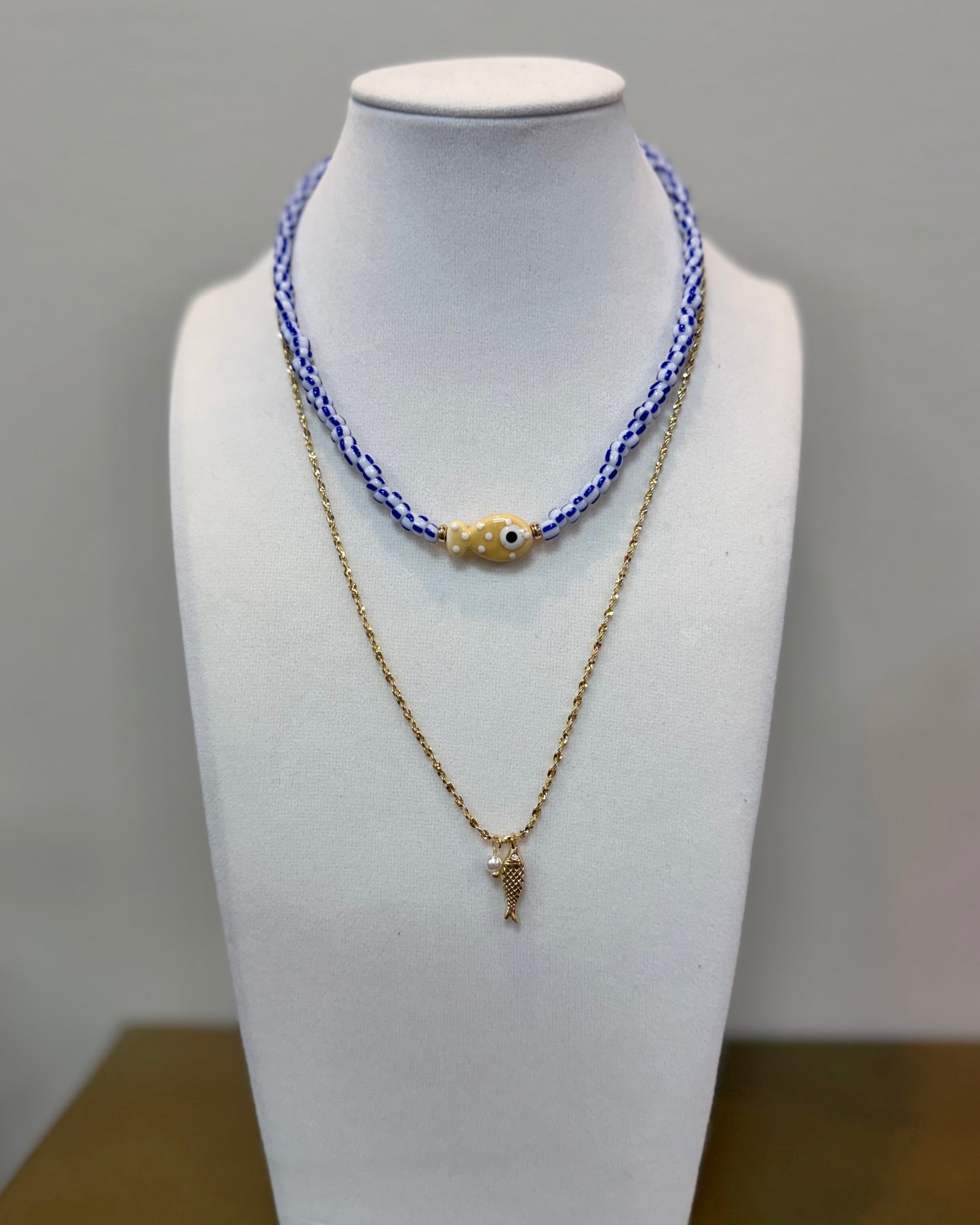 D+G Blue & White Necklace
