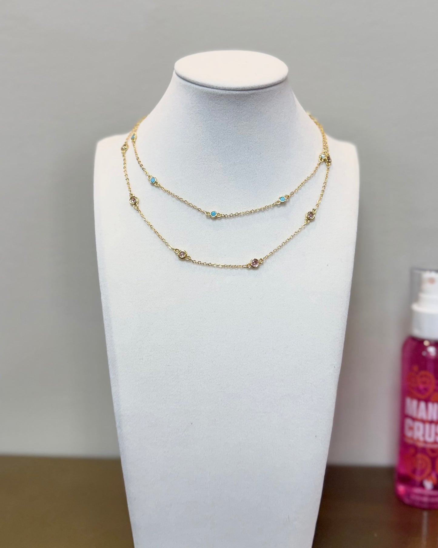 D+G Turquoise Bezel Necklace