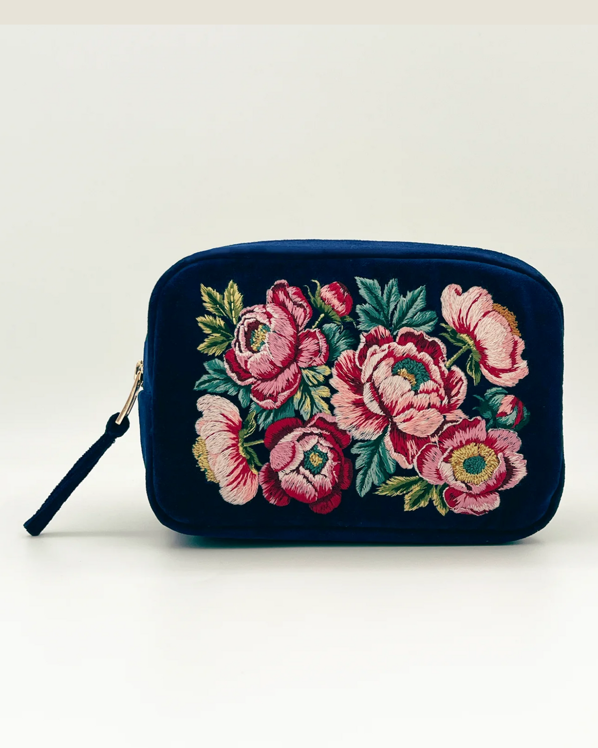 Myth + Thread Embroidered Velvet Pouch