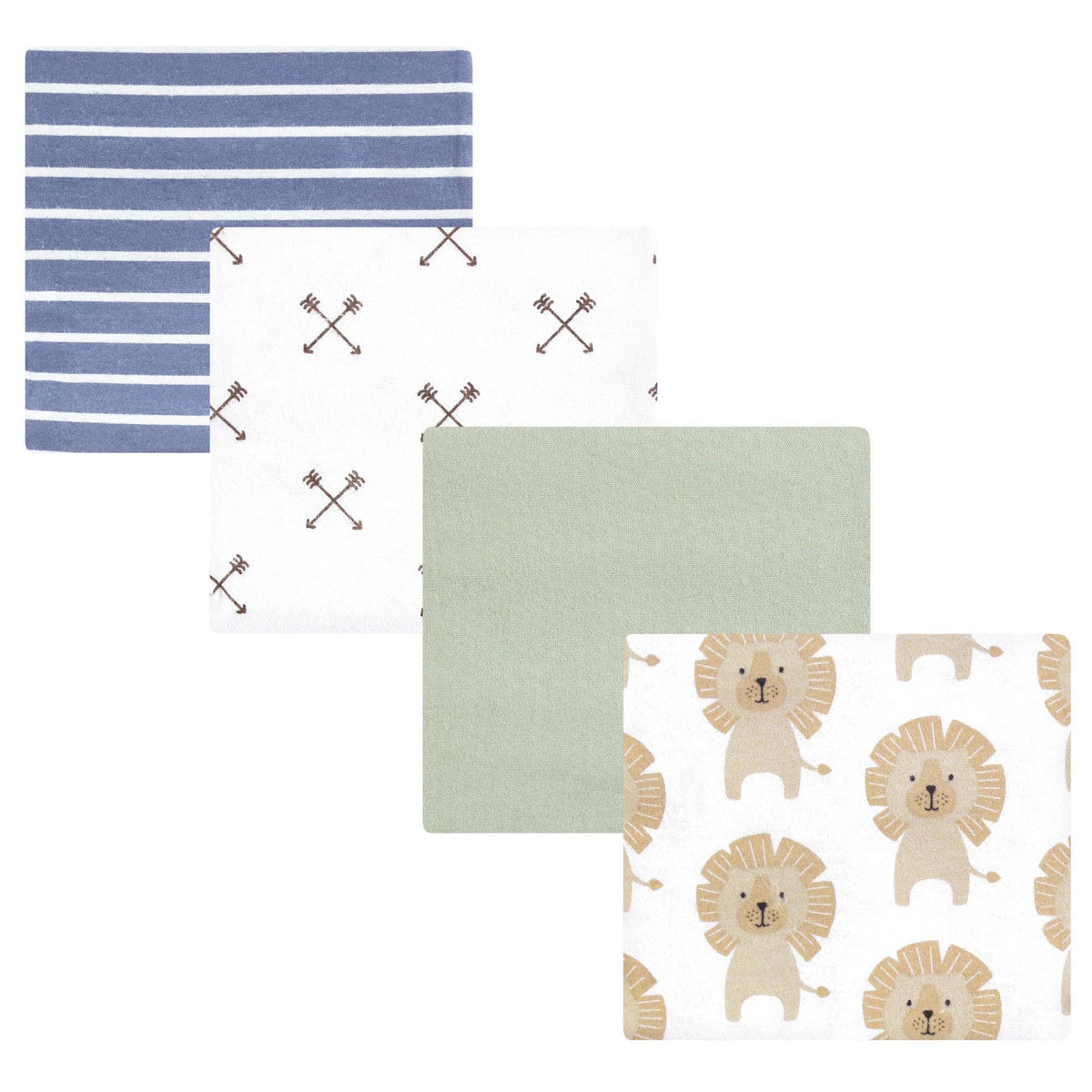 Baby Lion Cotton Receiving Blanket Sets