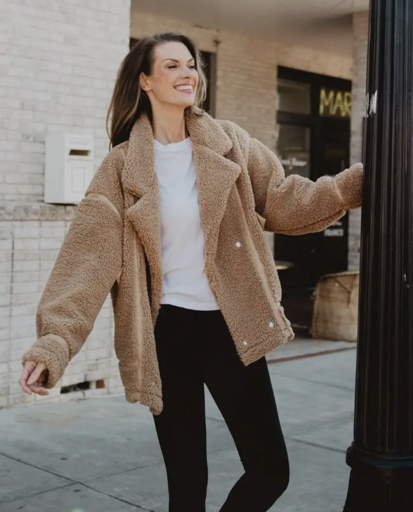 Sherpa Button Jacket