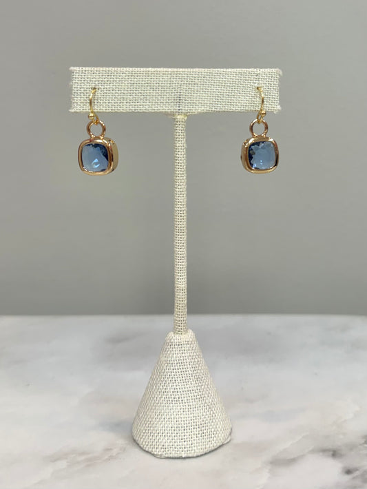 D+G Square Stone Earring