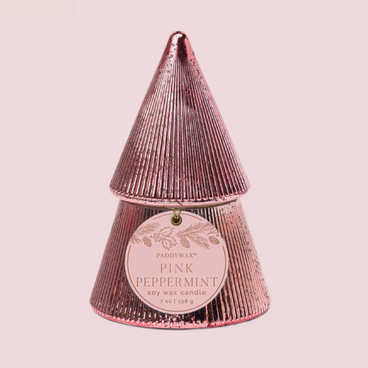 Mercury Glass Tree Candle with Lid