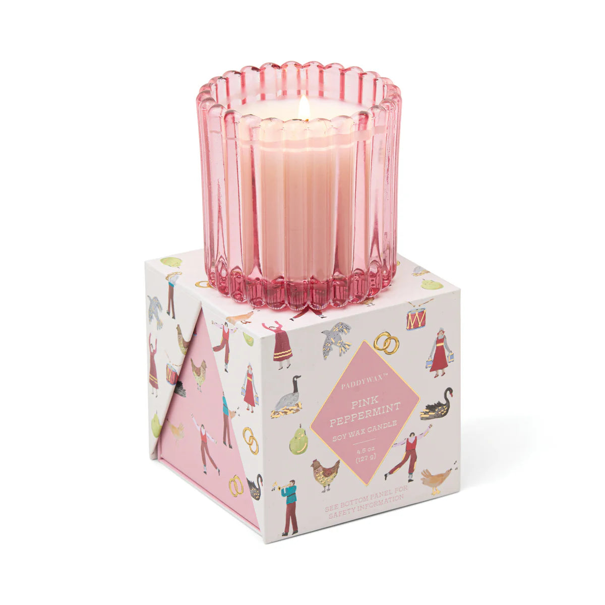 Tinted Glass Candle in Holiday Box