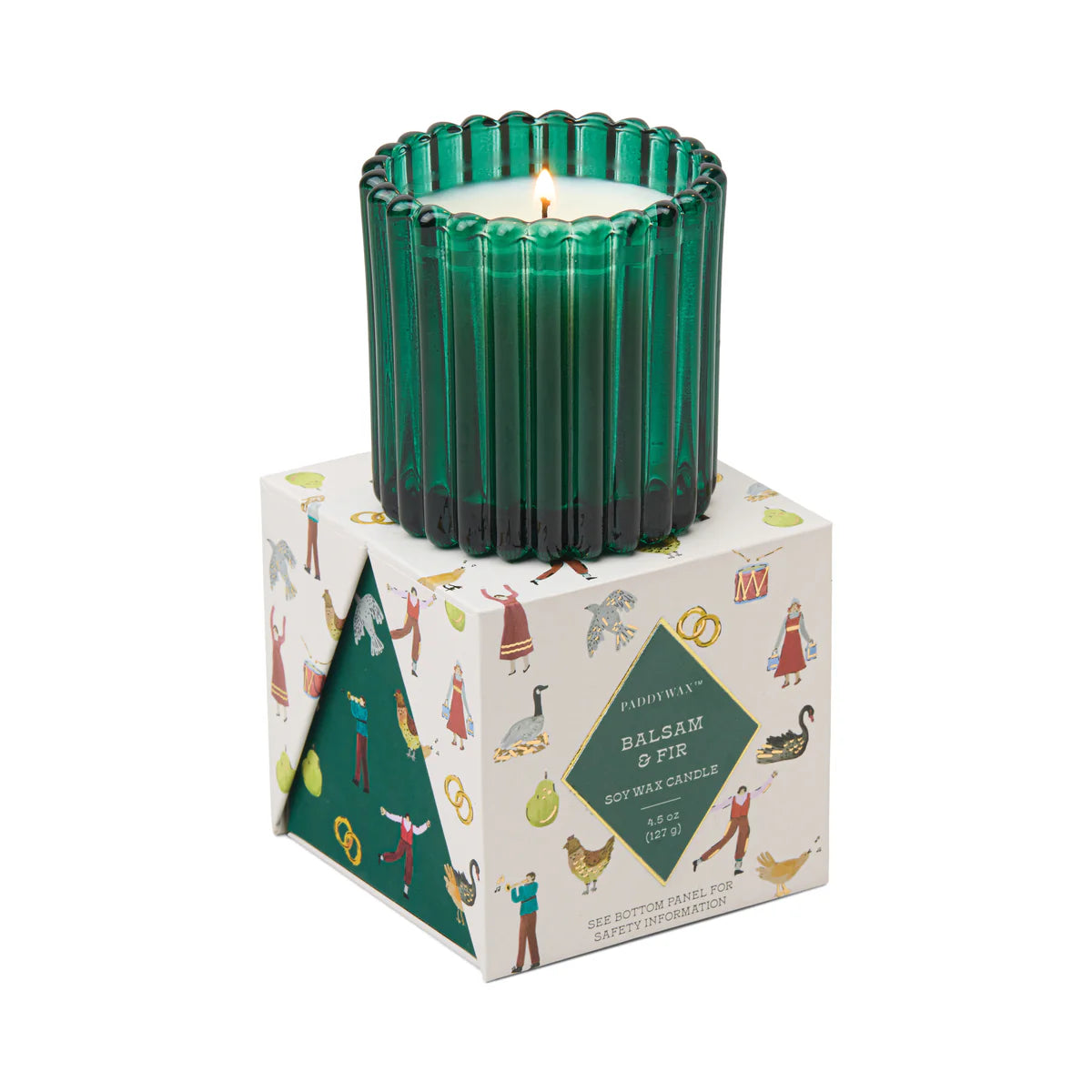 Tinted Glass Candle in Holiday Box