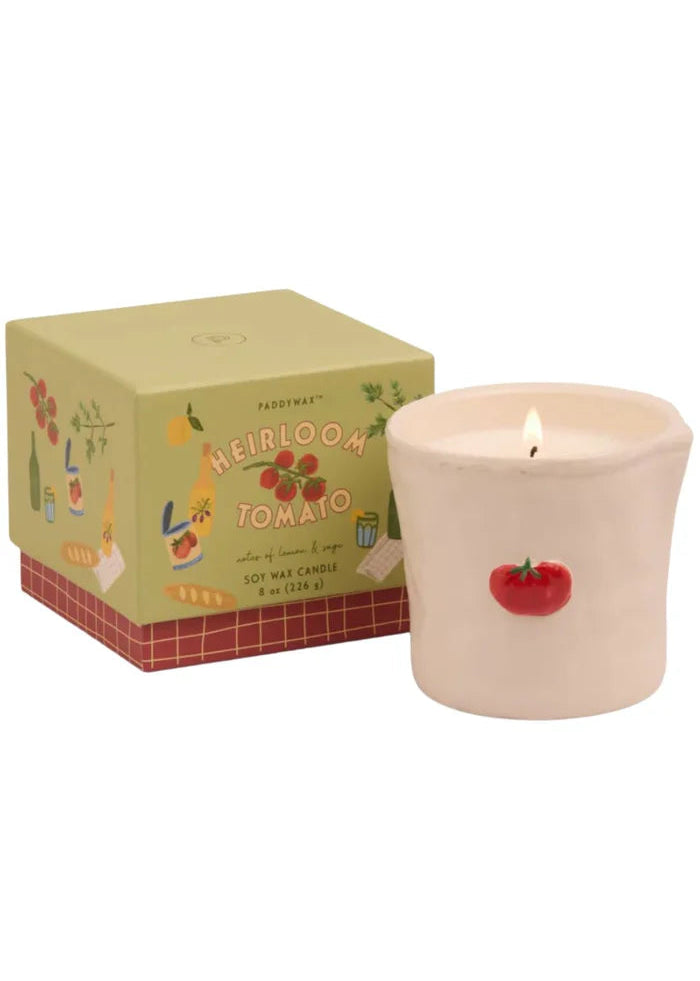 Bistro Ceramic Embossed Candle