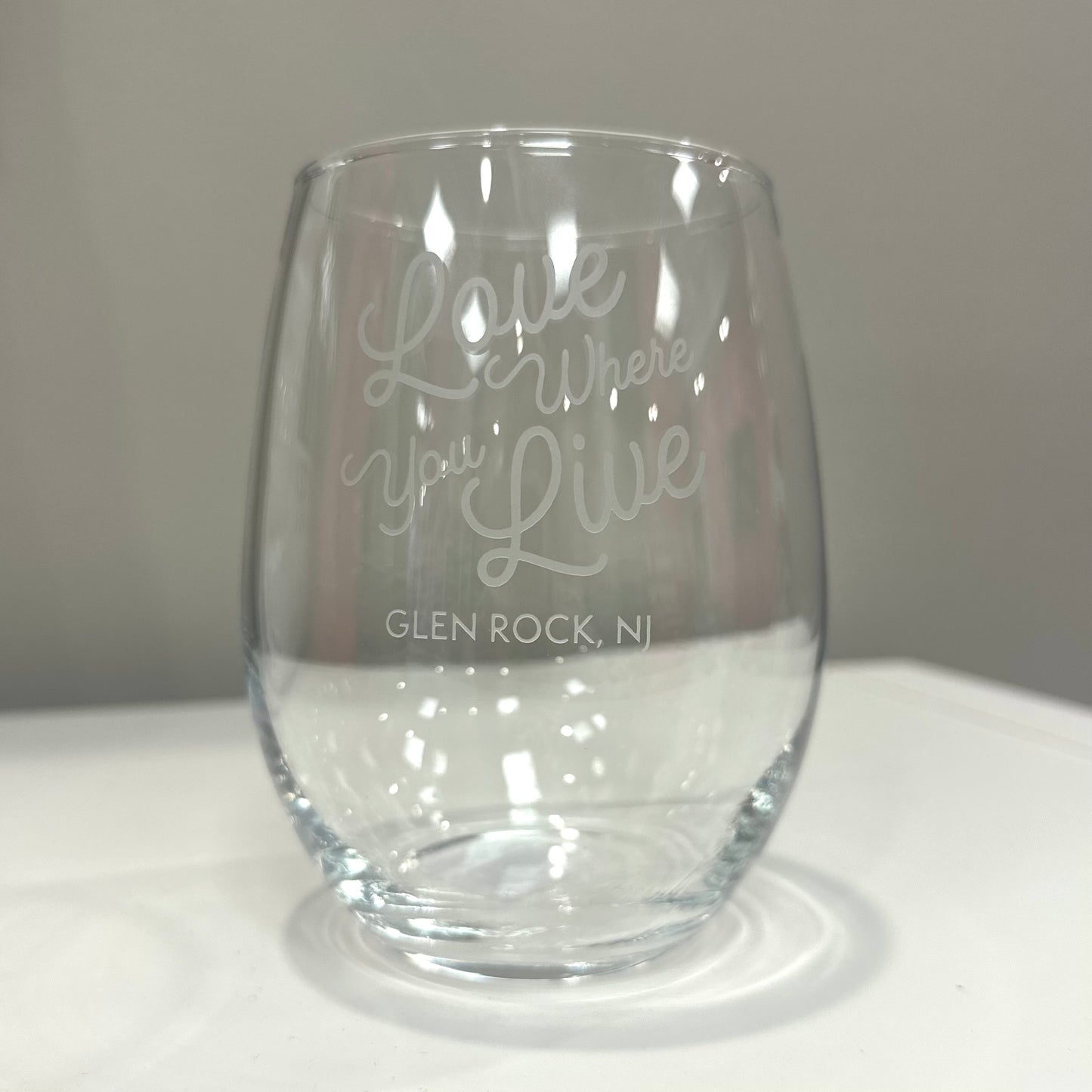 Glen Rock Stemless Wine Glass