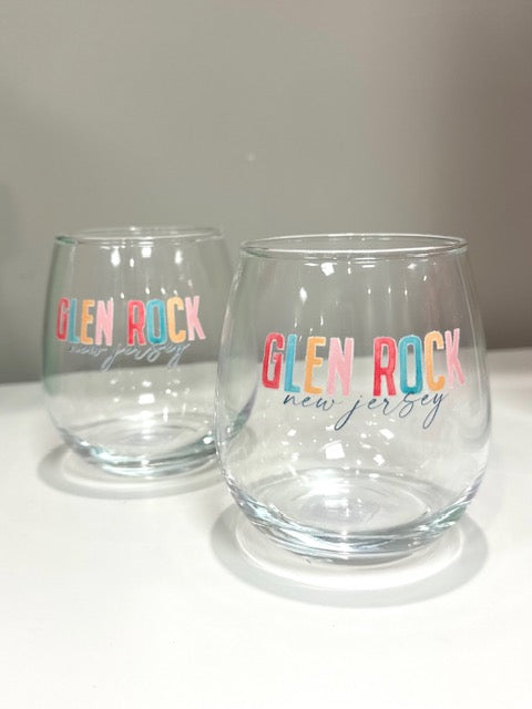 Watercolor Glen Rock Stemless Glass