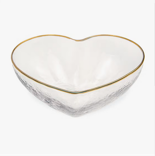 Heart Glass Bowl