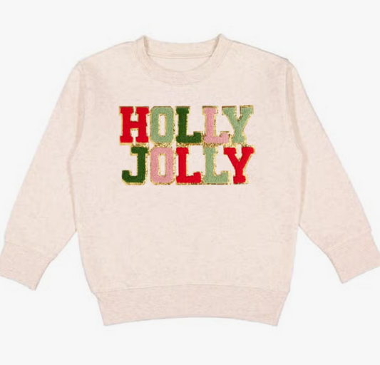 Sweet Wink Holly Jolly Patch Christmas Sweatshirt