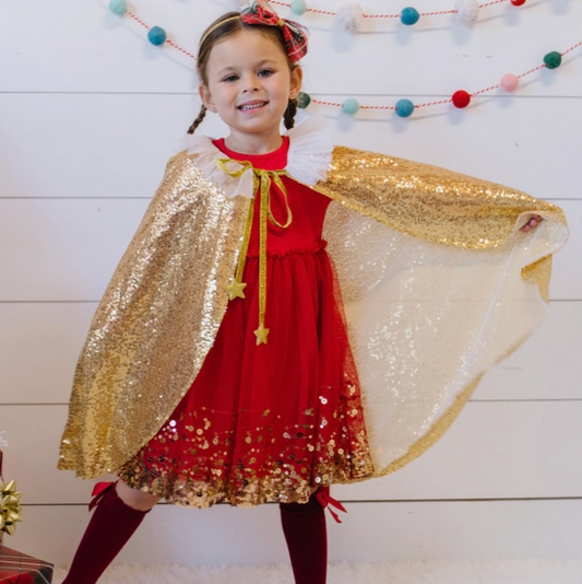 Gold Sequin Cape