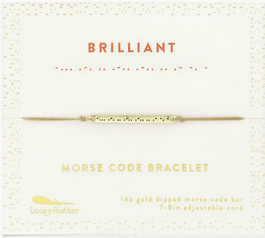 Morse Code Bar Bracelet