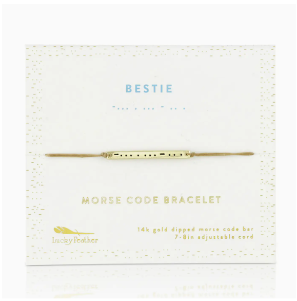 Morse Code Bar Bracelet