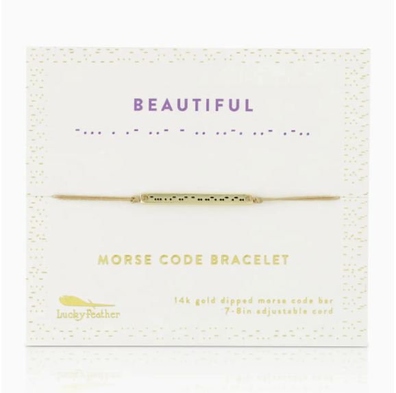 Morse Code Bar Bracelet