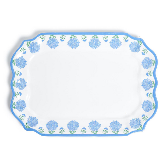 Hydrangea Melamine Platter