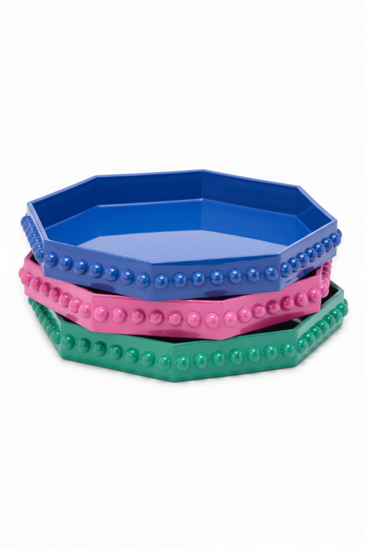 Two's Company Octagonal Decorative Tray