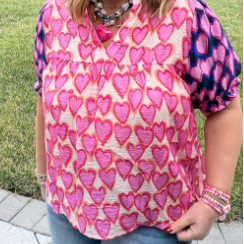 THML Heart Pattern Top