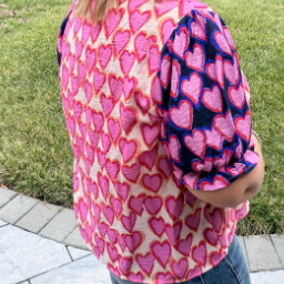 THML Heart Pattern Top
