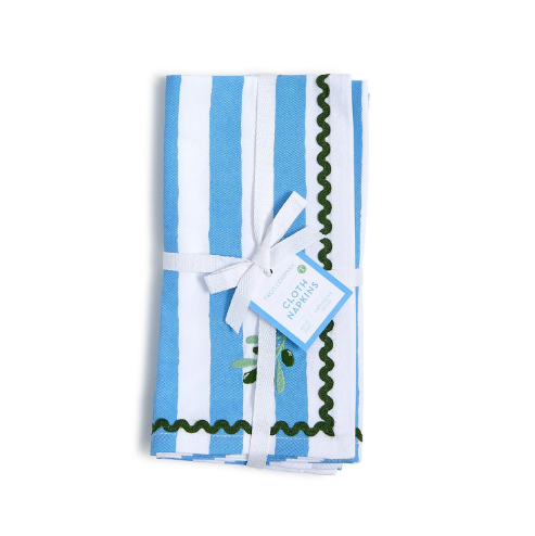 Two's Company Olive Cloth Napkins