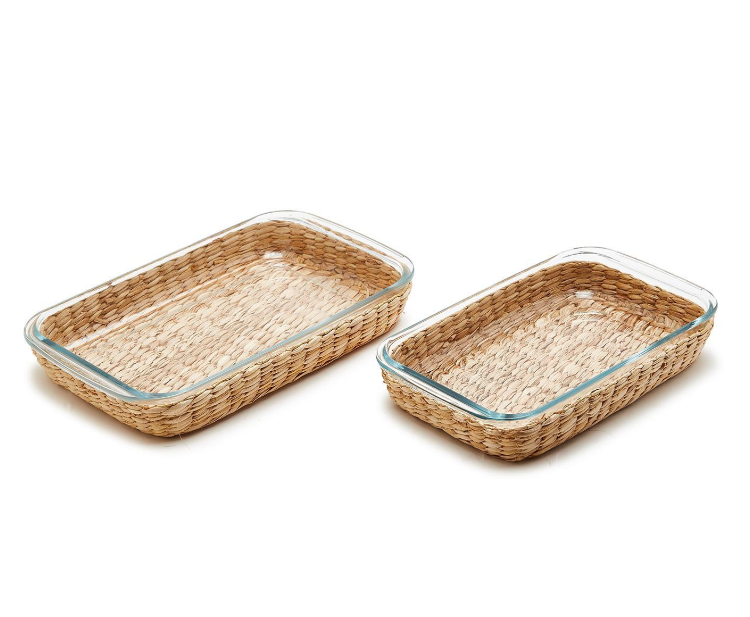 Two's Company Borosilicate Glass Baking Dish