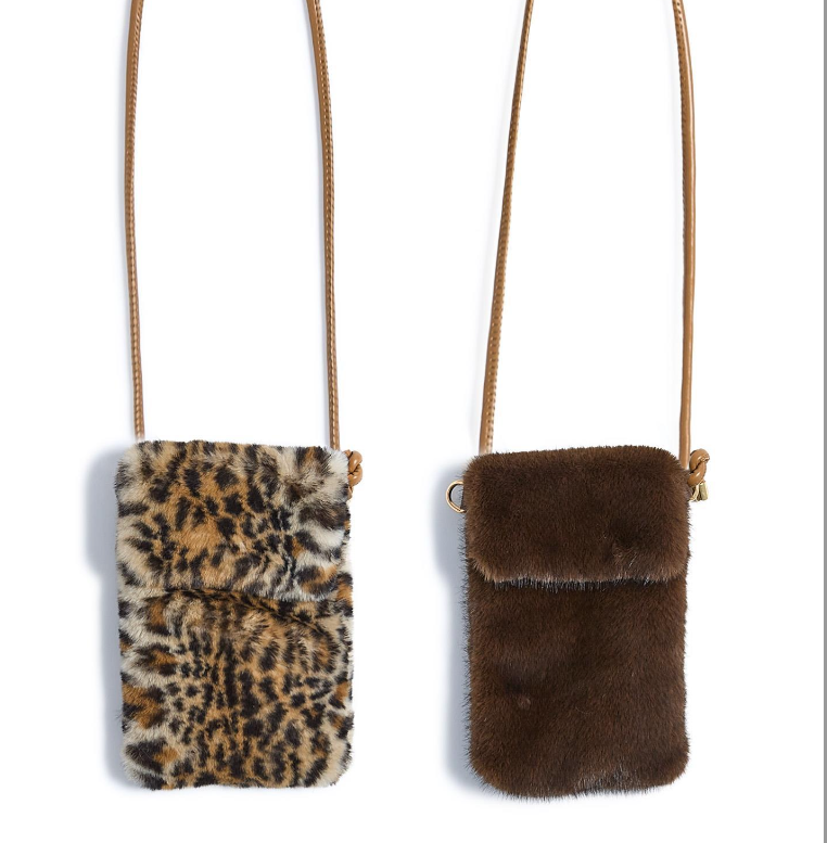 Two's Company Faux Fur Crossbody