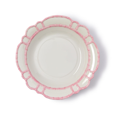 Two's Company Bamboo Melamine Touch Bowl