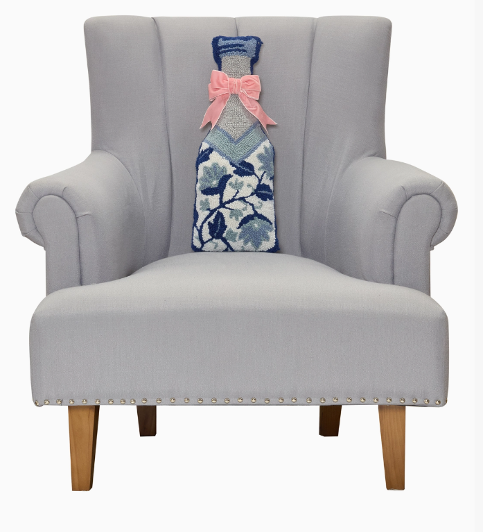 Chinoiserie Champagne Hook Pillow