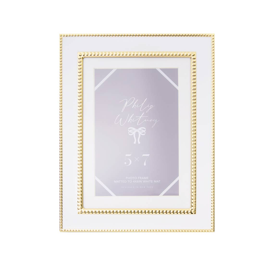 Classic White & Gold Frame
