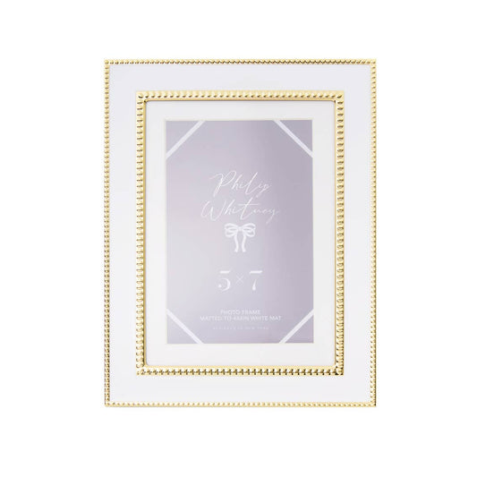 Classic White & Gold Frame