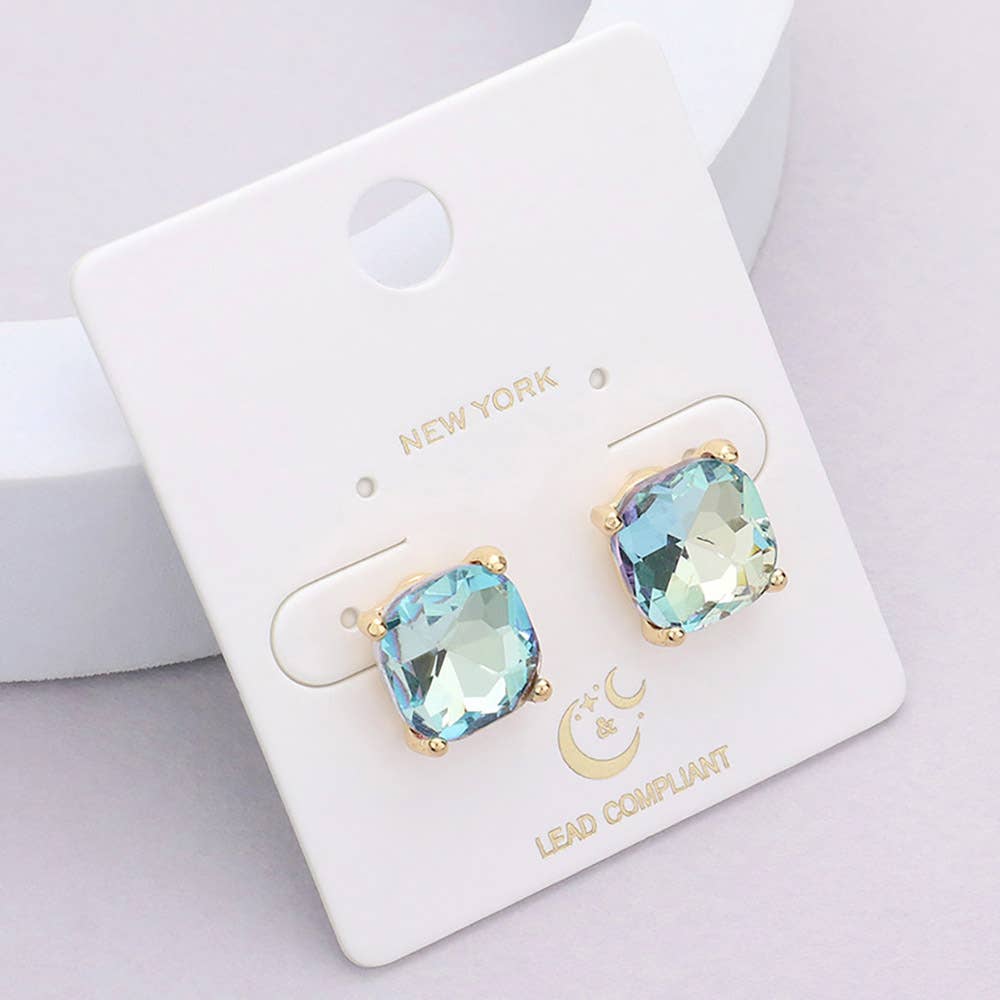 Cushion Stud Earrings