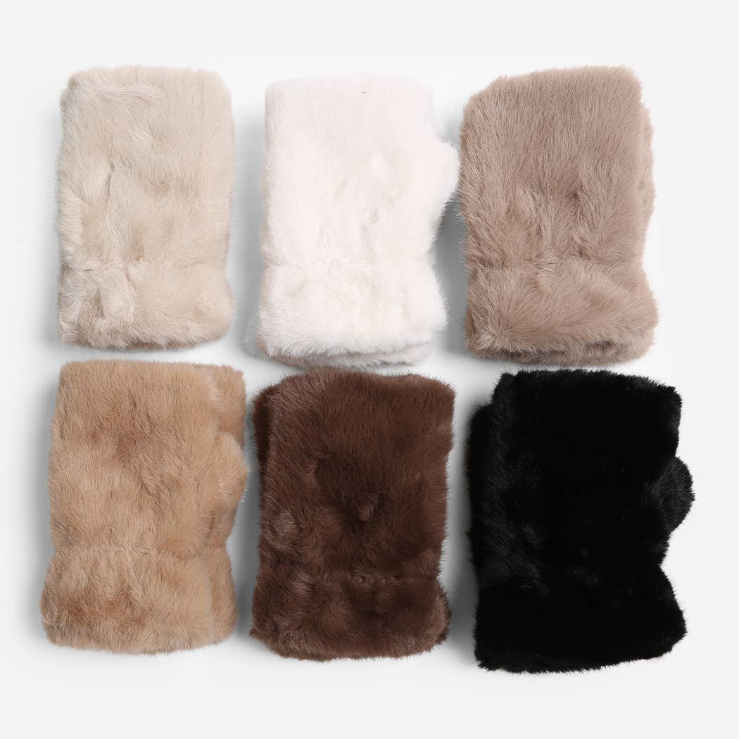 Solid Color Plain Fingerless Glove