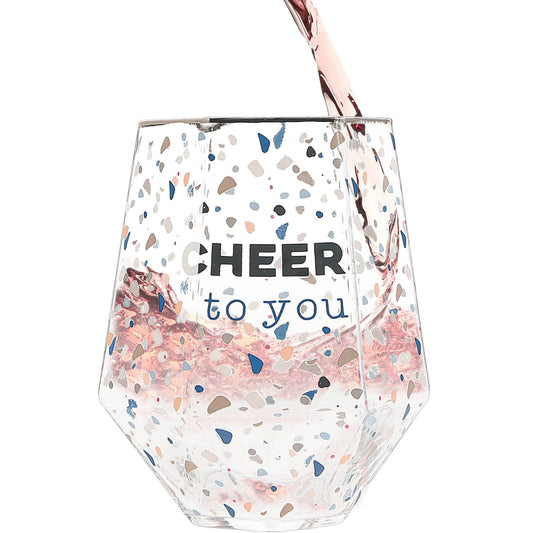 Cheers To You Wine Glass