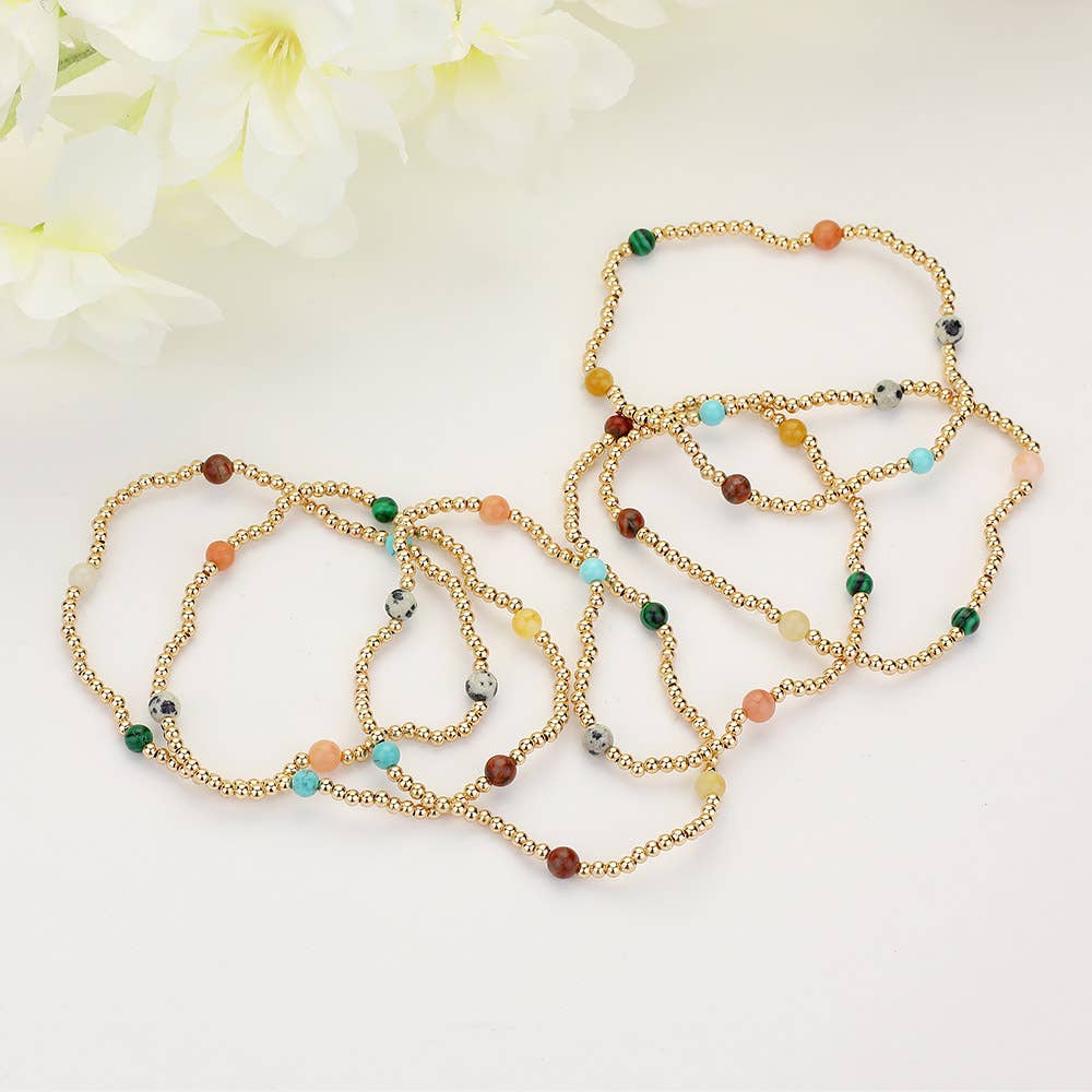 Natural Stone Multi Layered Bracelets