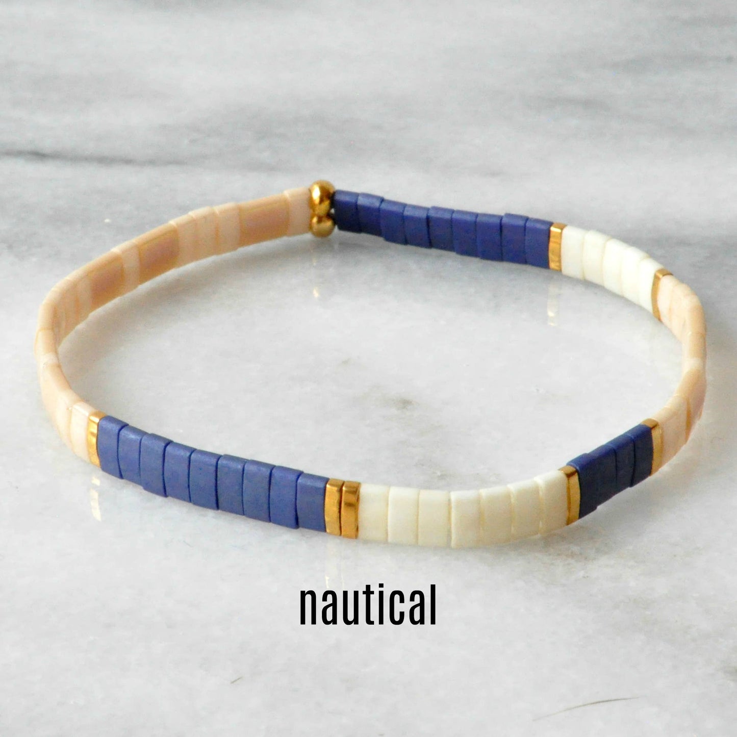 Hand Beaded Tile Bracelets