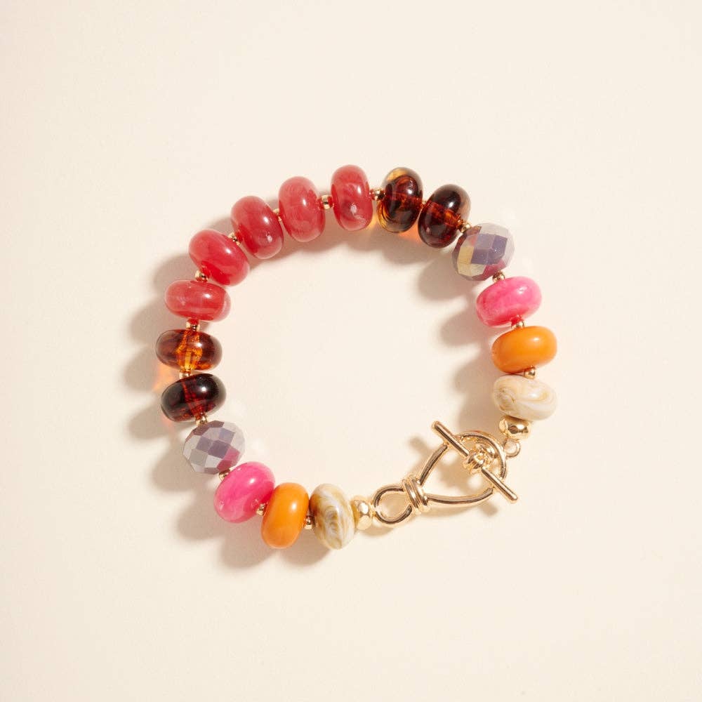 Ombre Beaded Stretch Bracelet