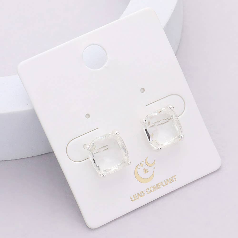 Cushion Stud Earrings