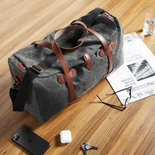 Up-Cycled Canvas Duffle Bag