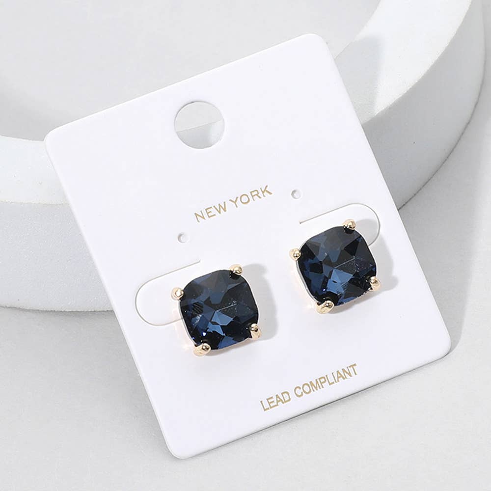 Cushion Stud Earrings