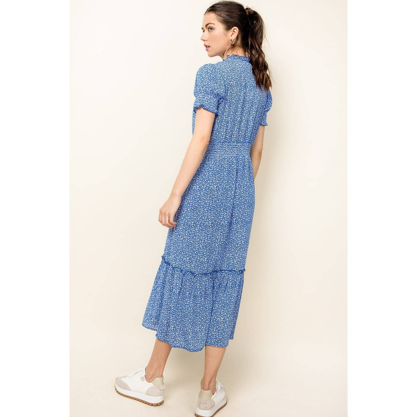 THML Floral Midi Dress