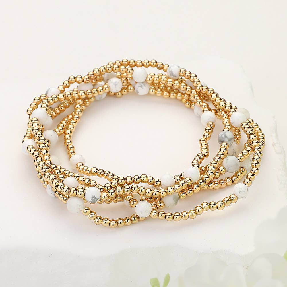 Natural Stone Multi Layered Bracelets