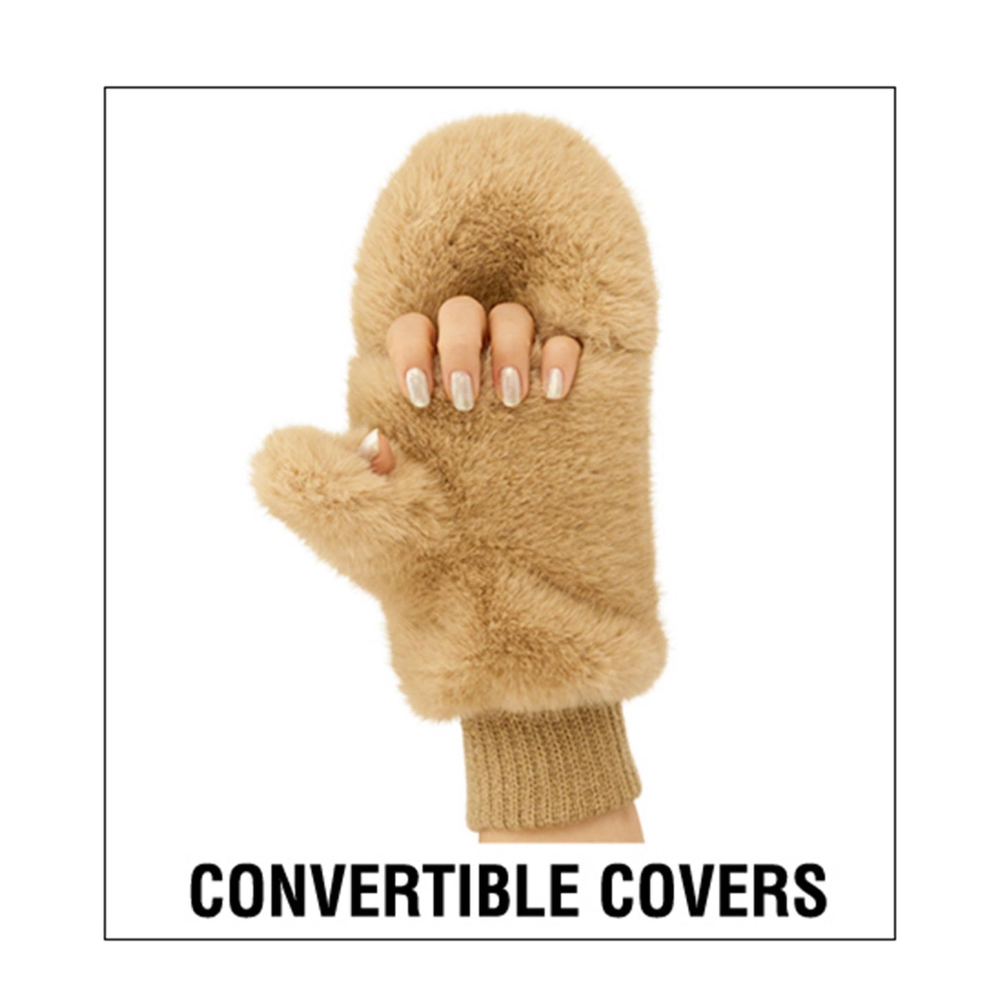 Convertible Fur Mittens