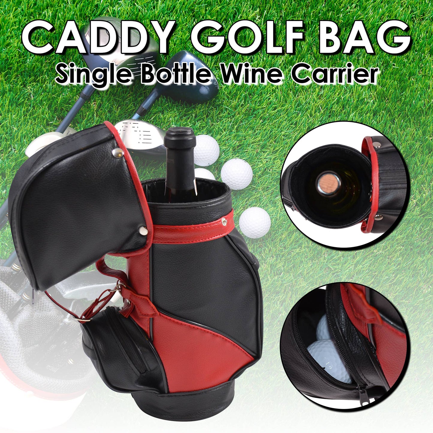 Golf Caddy Single Wine Bag