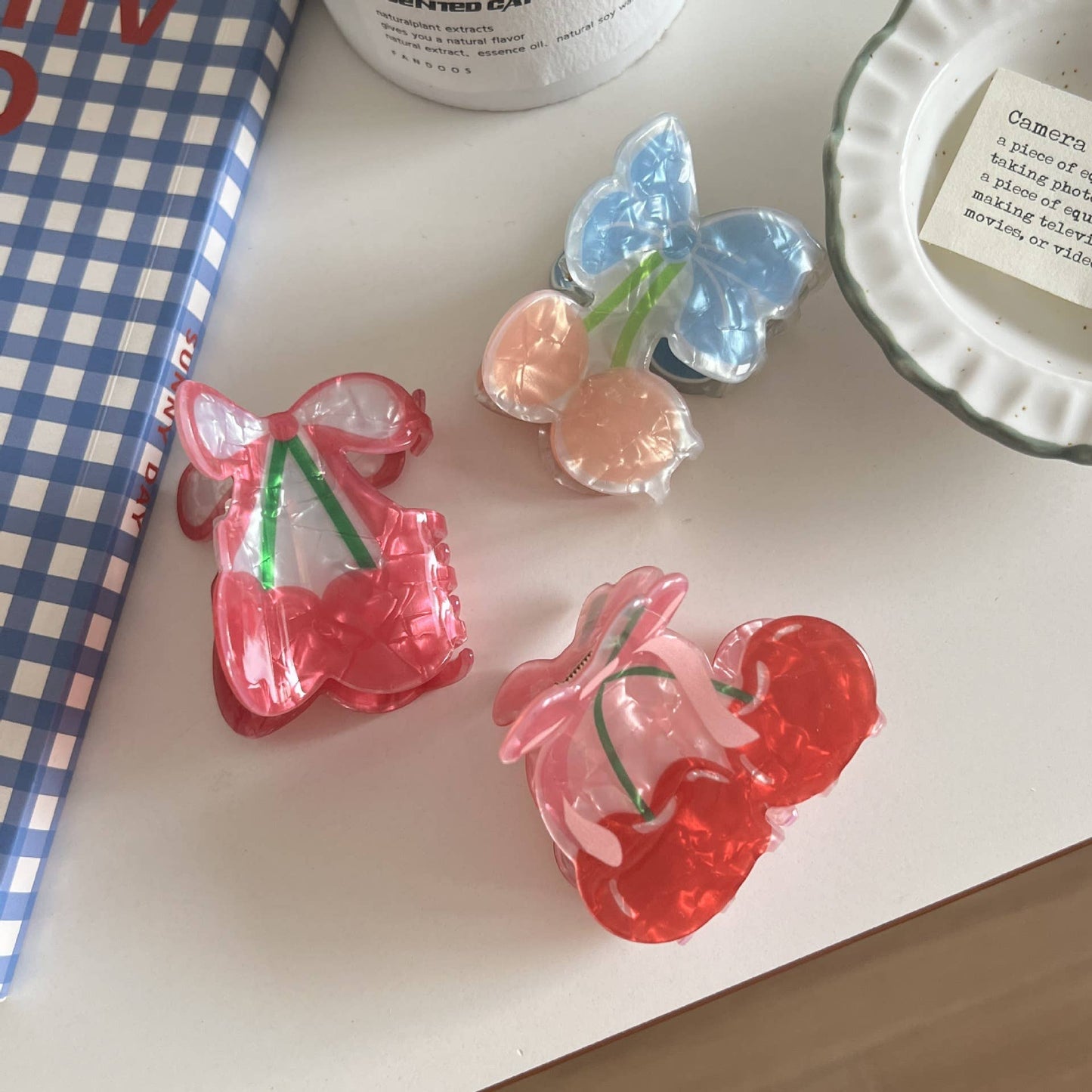 Cherry Hair Claw Clip